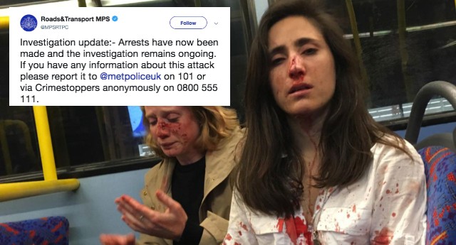 Arrests made after same-sex couple attacked on London bus