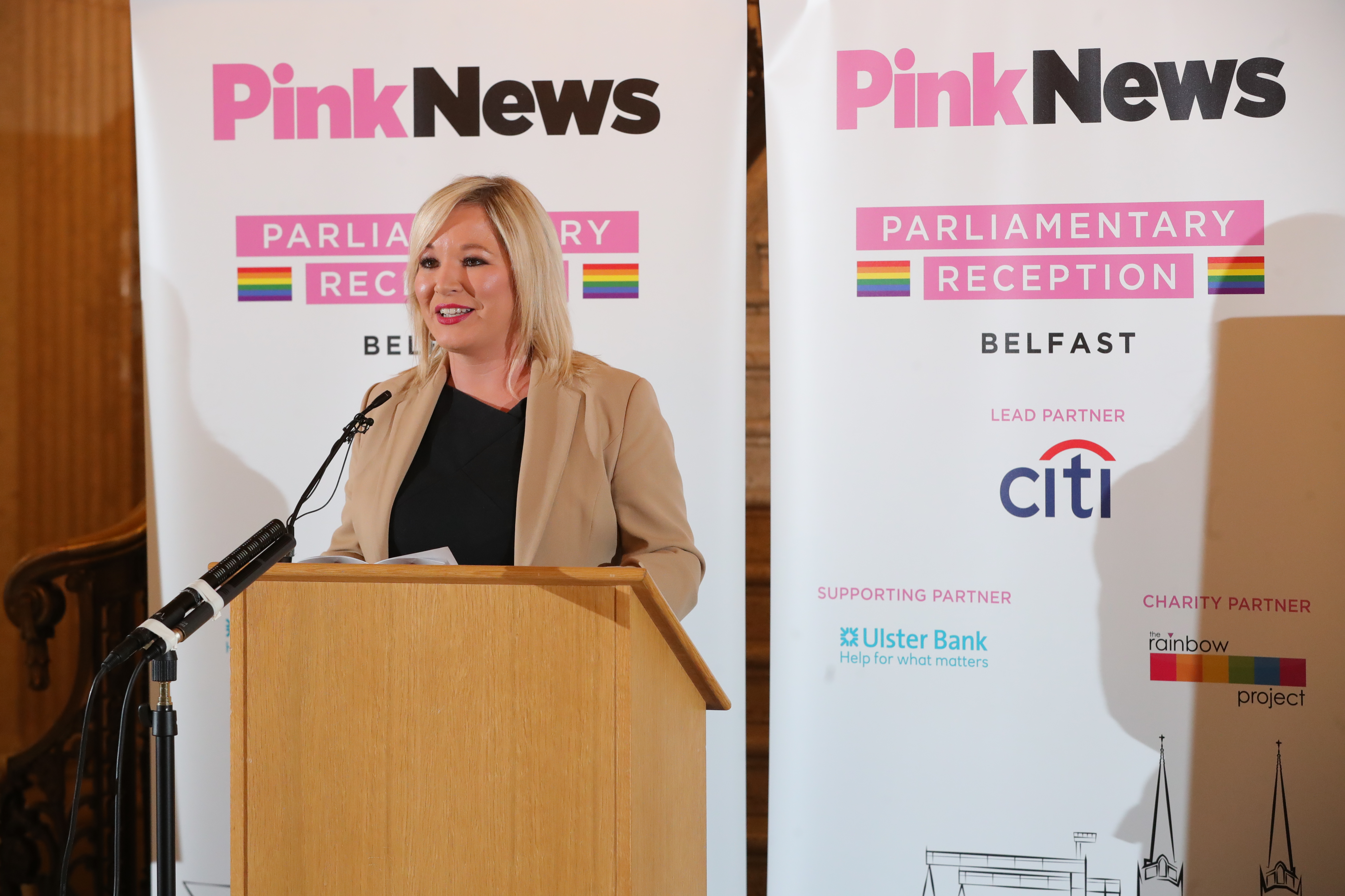 Sinn Fein's Michelle O'Neill demands marriage equality at PinkNews Belfast event