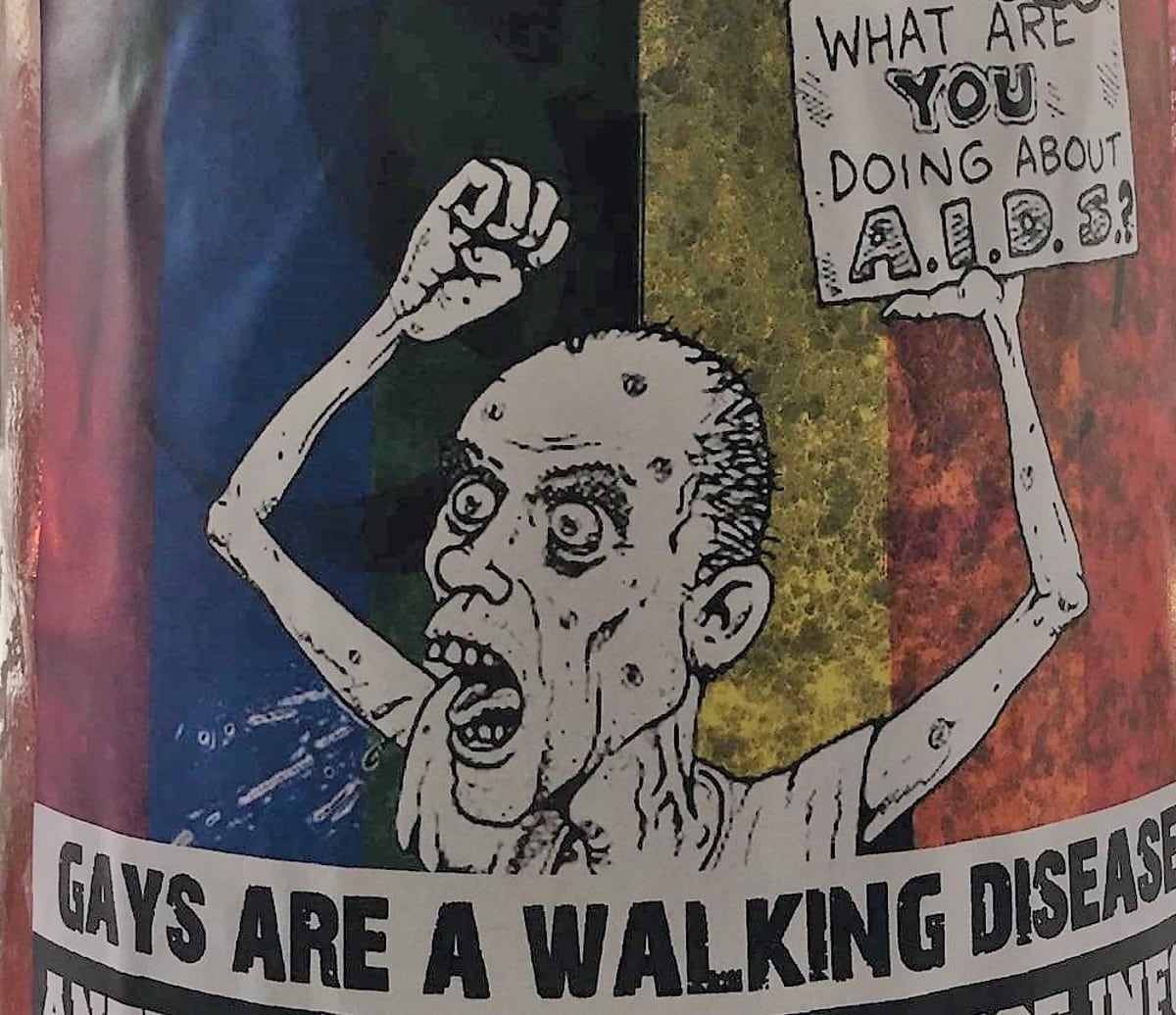 Neo-Nazis plaster Melbourne street with vile "Happy AIDS Month" posters