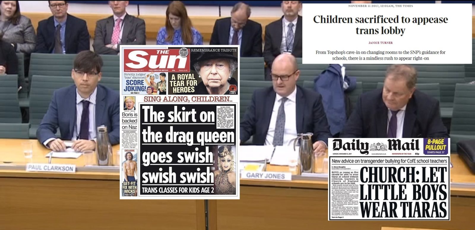 British newspaper bosses hit back at claims they are 'fuelling anti-transgender moral panic'