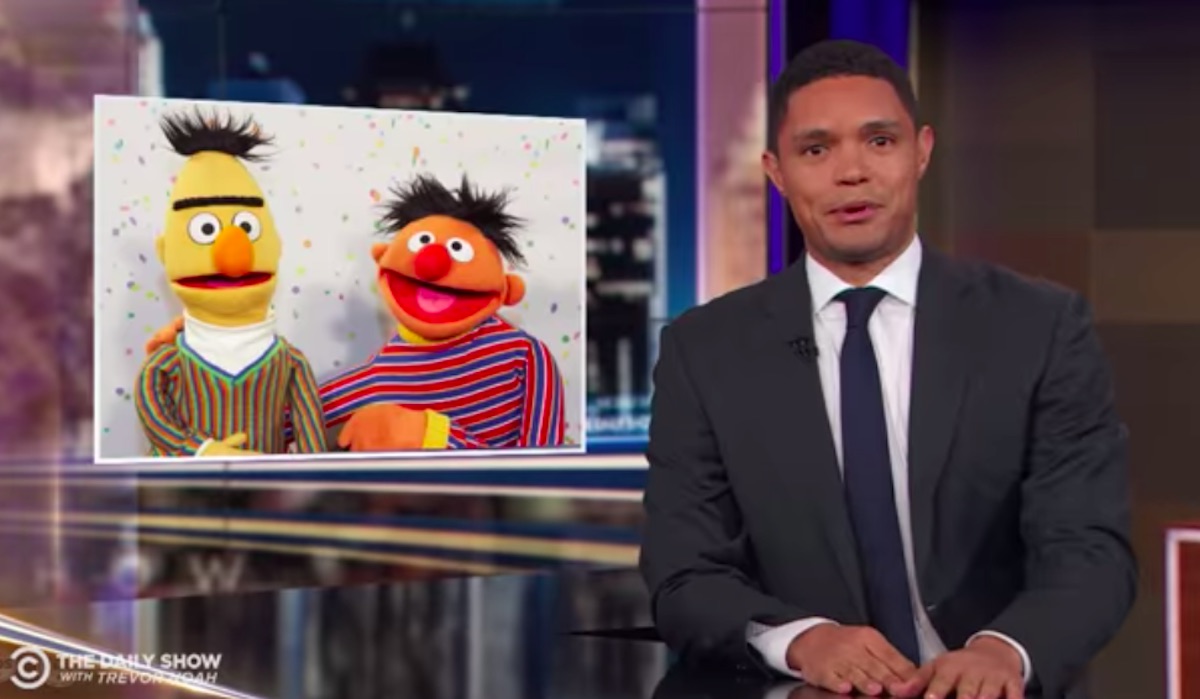 Trevor Noah reveals the tell-tale sign Sesame Street's Bert and Ernie can't be gay