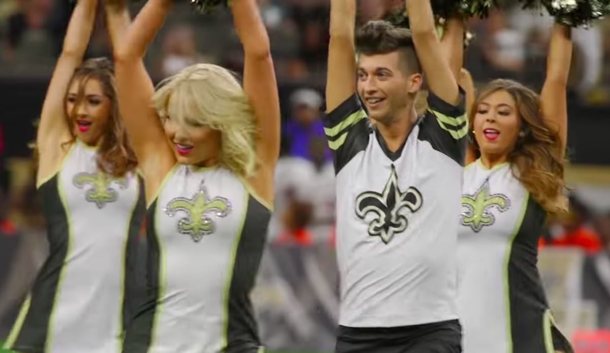 Watch the historic moment male cheerleader dances at NFL match