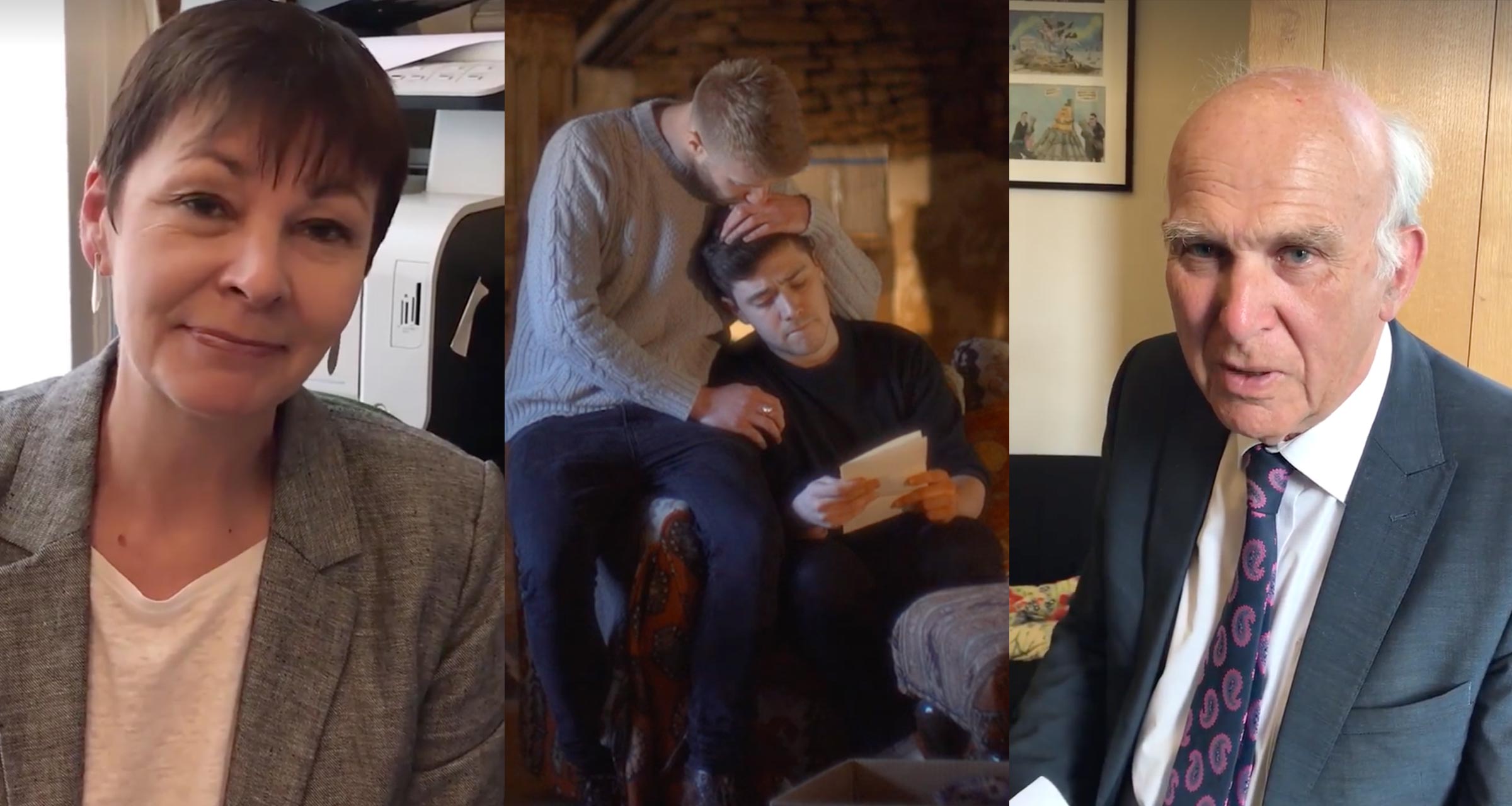 Vince Cable and Caroline Lucas back gay marriage in Northern Ireland
