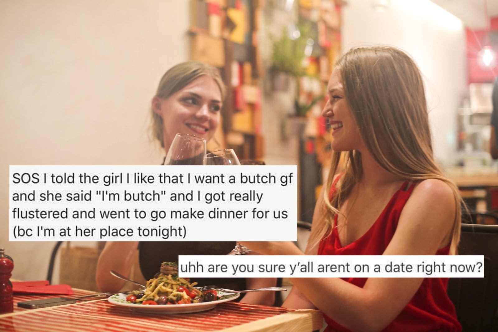 This hilarious viral conversation sums up lesbian dating