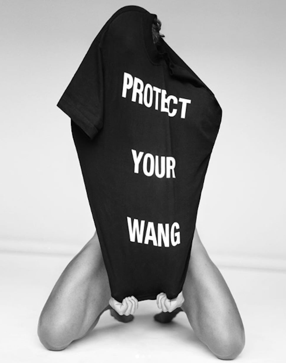 Yes, Alexander Wang is releasing 'protect your wang' condoms