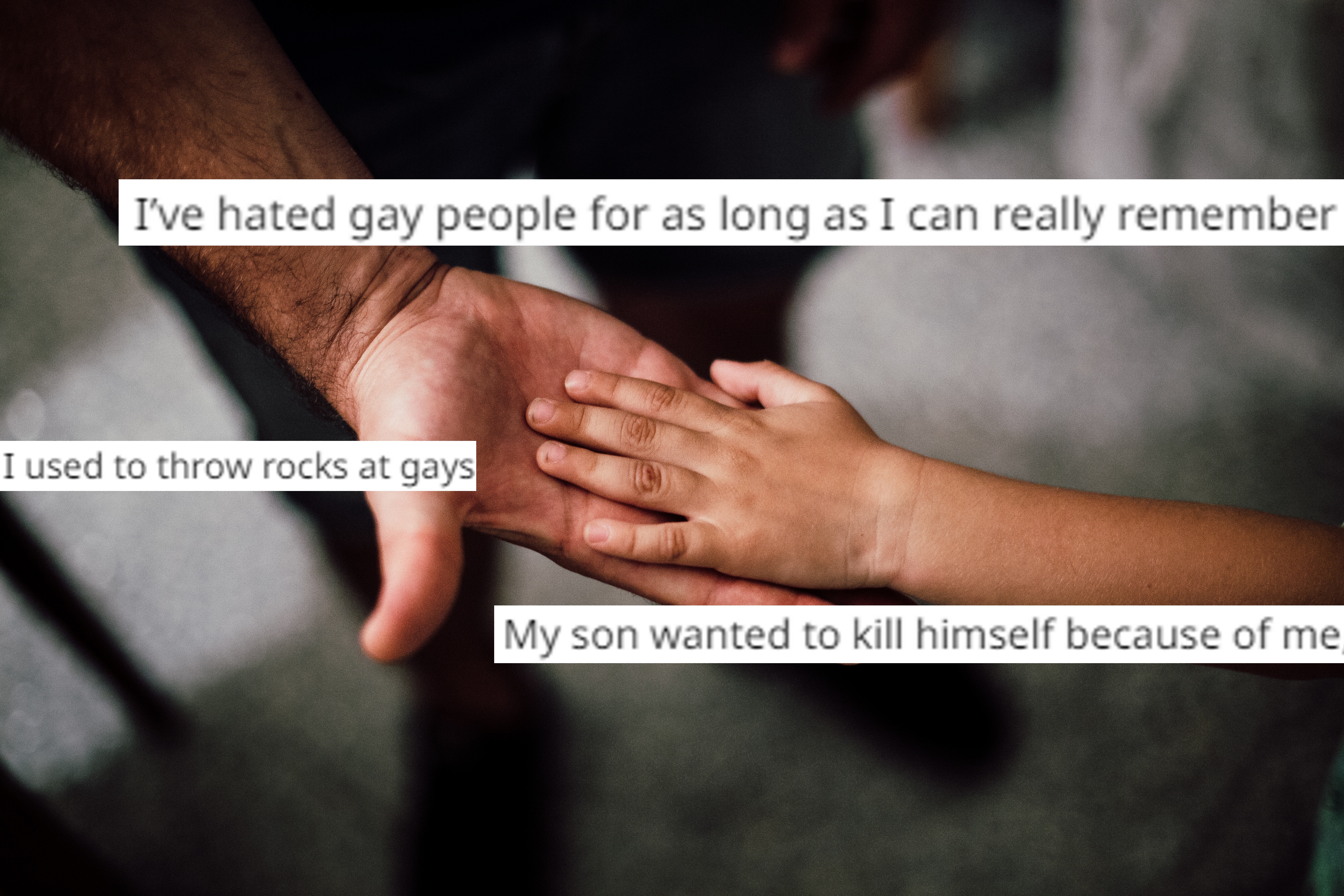 'I'm a homophobe and my son is gay': Dad's emotional Reddit confession