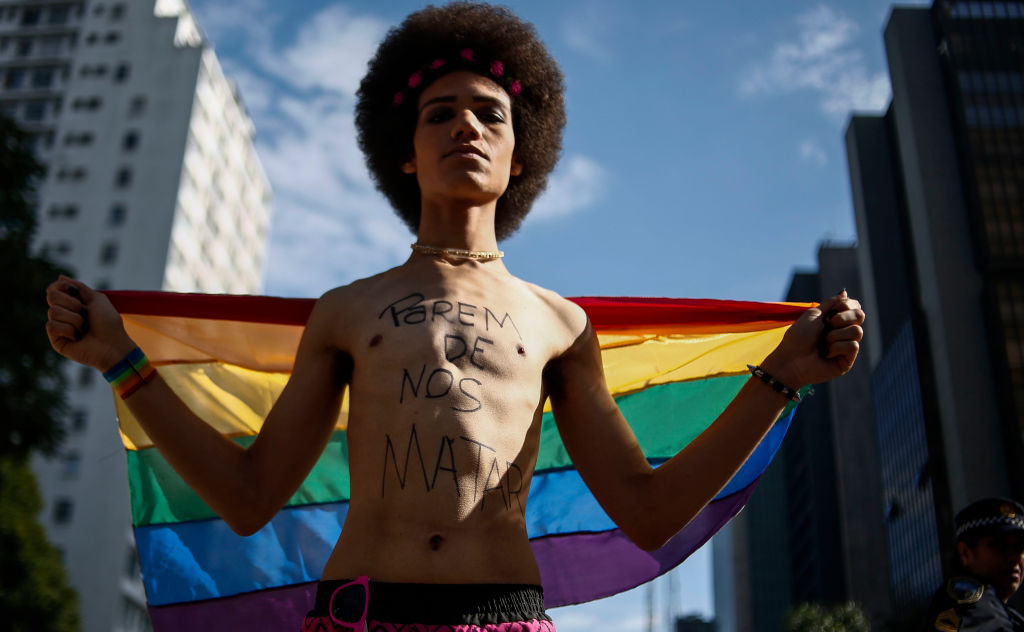 Hundreds of thousands march in Sao Paulo Pride parade