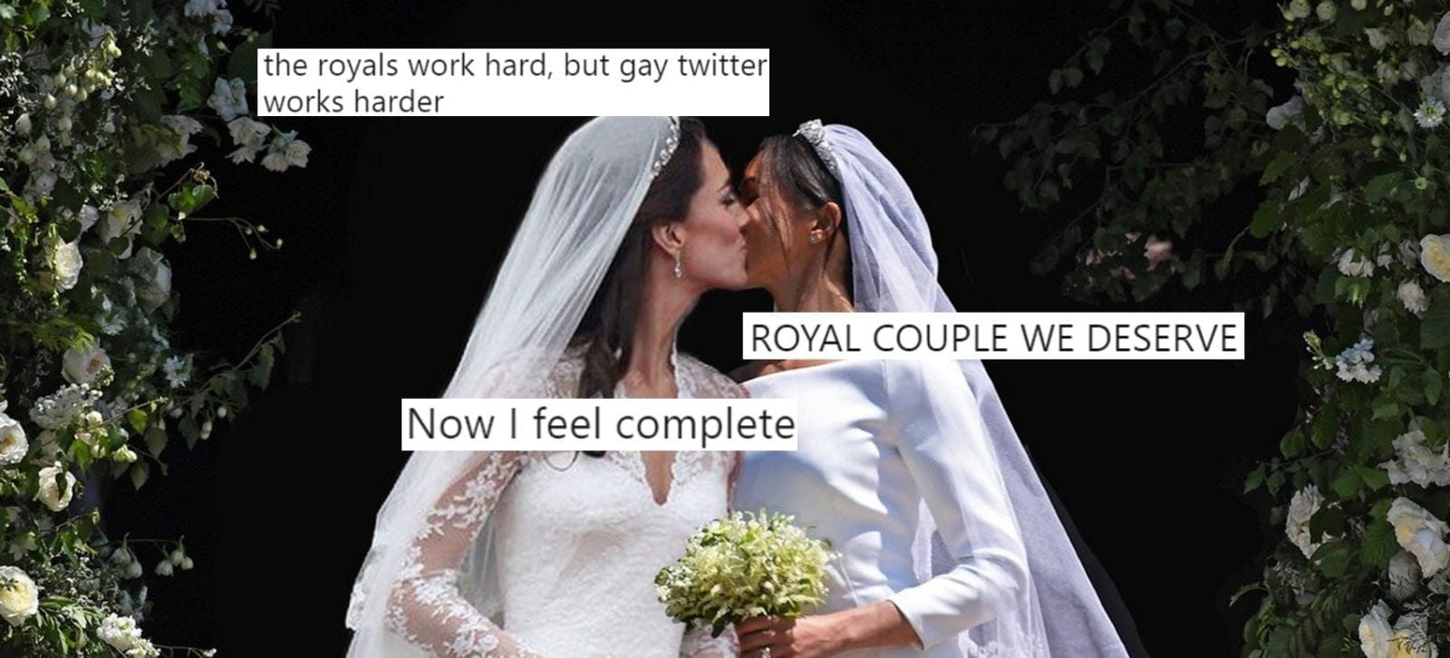 This photoshop of Meghan Markle and Kate Middleton getting married has gone viral