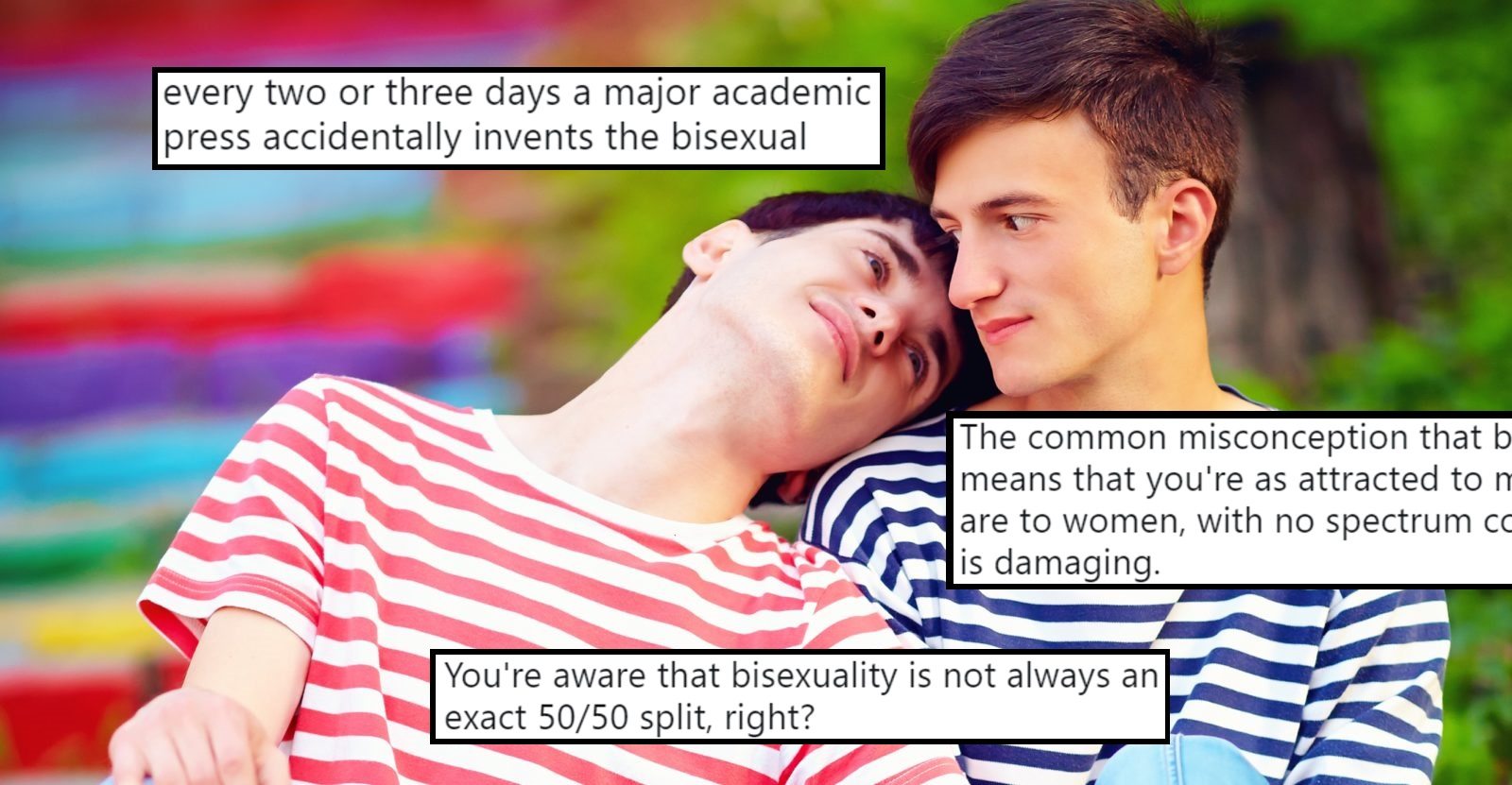 People have pointed out a small flaw in this book that says 'mostly straight' is a sexuality