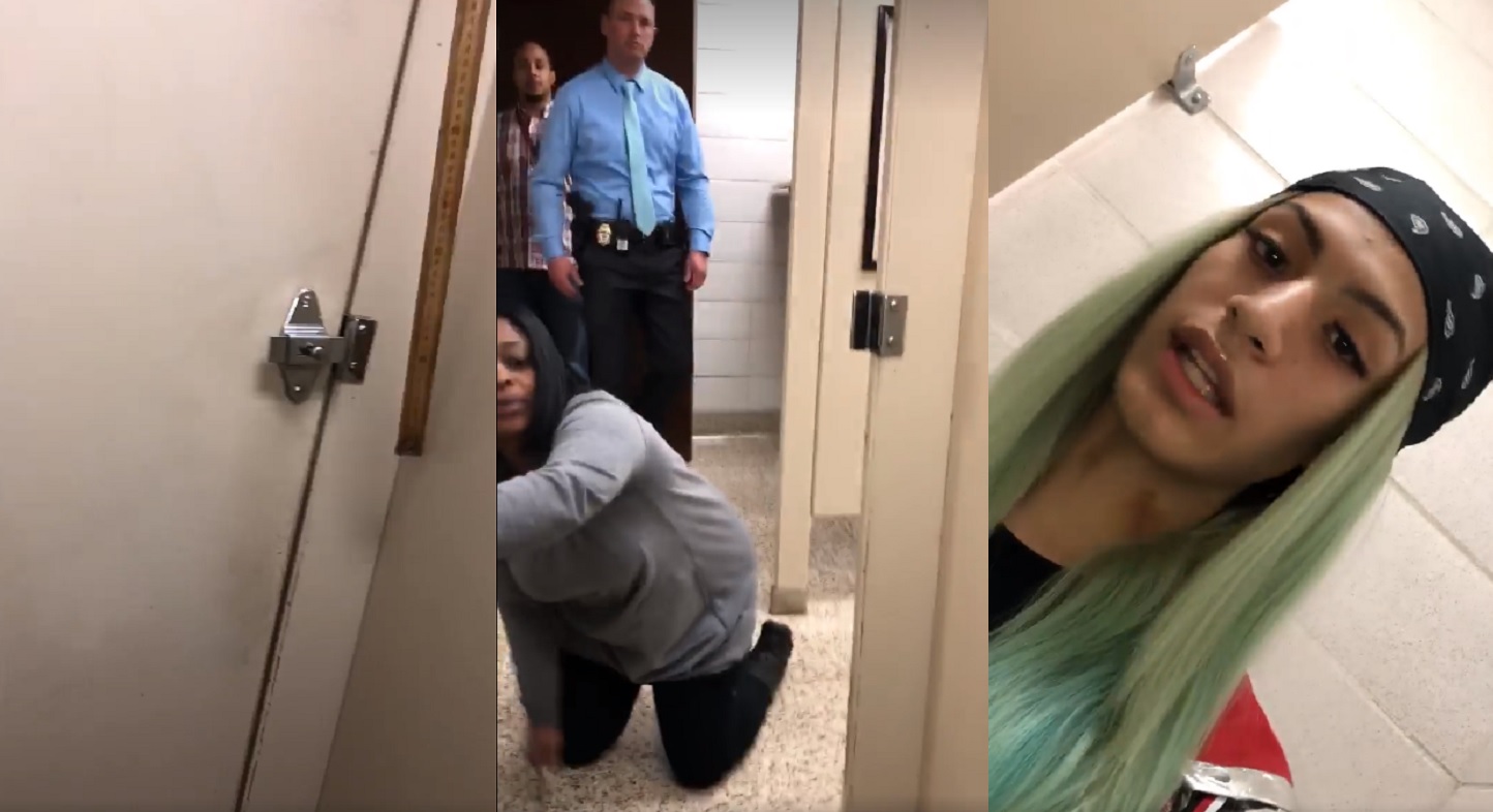 Horrifying video shows trans girl 'harassed by school staff' in bathroom