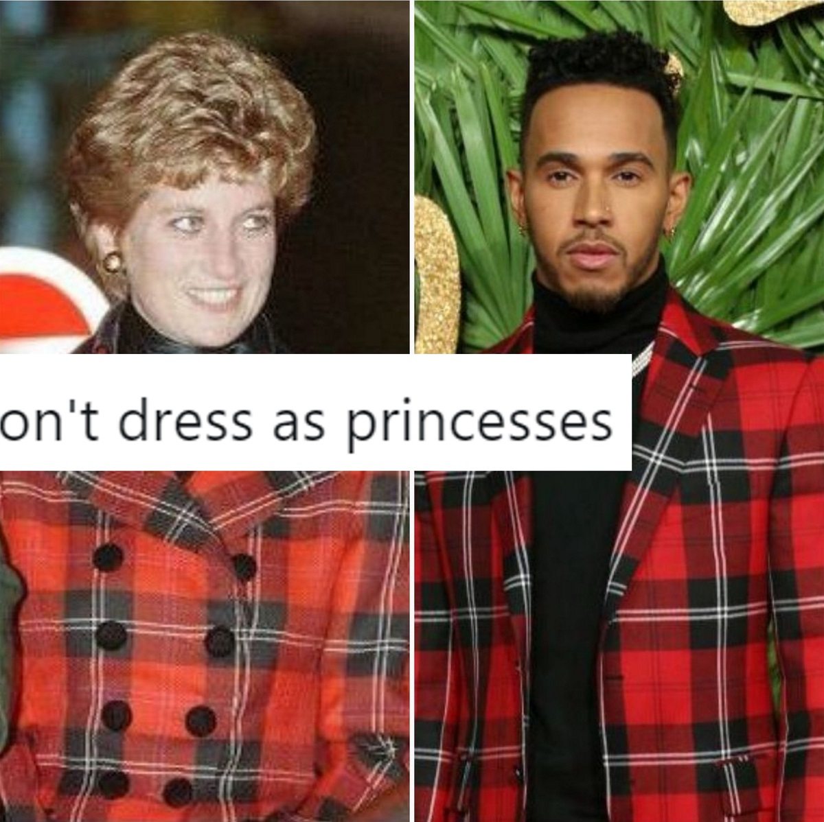 This hilarious meme of Lewis Hamilton and Princess Diana has gone viral
