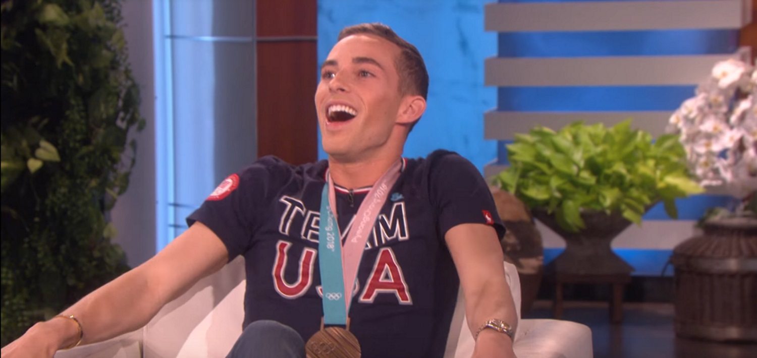 Adam Rippon has revealed his celebrity crush to Ellen DeGeneres