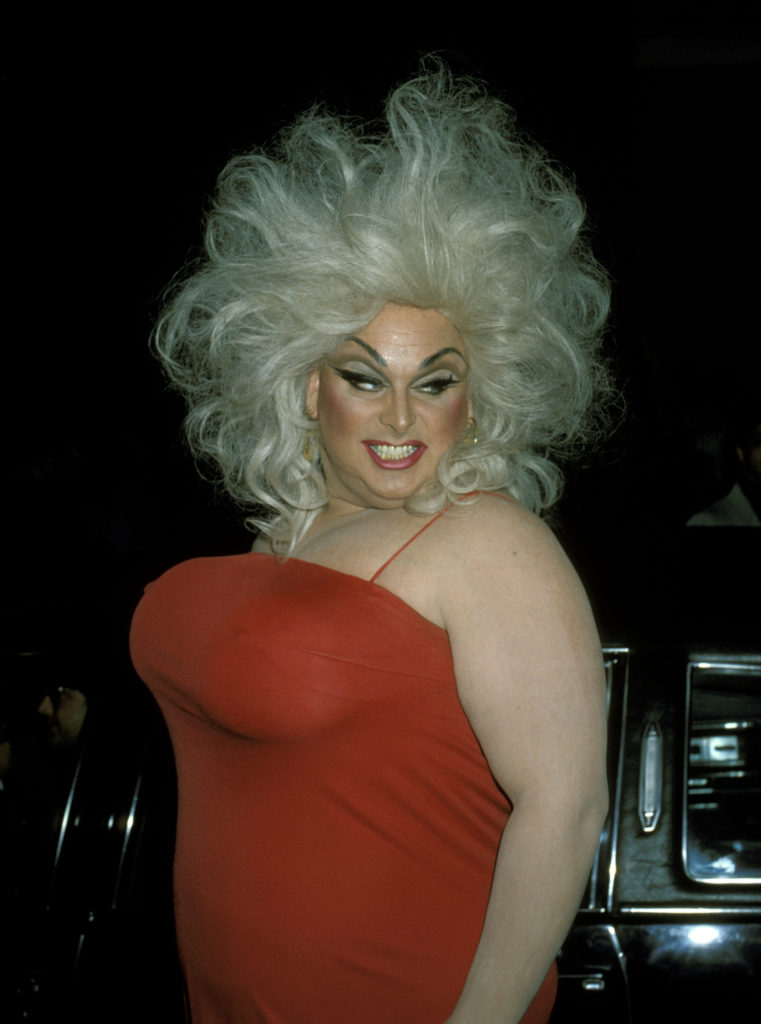 Divine in a red dress