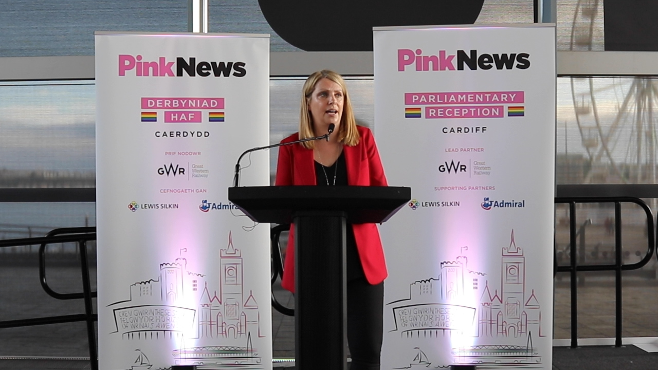 Hannah Blythyn calls out online homophobia at PinkNews Cardiff summer reception