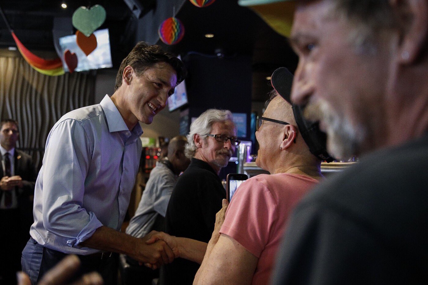 Justin Trudeau makes historic visit to Canadian gay bar