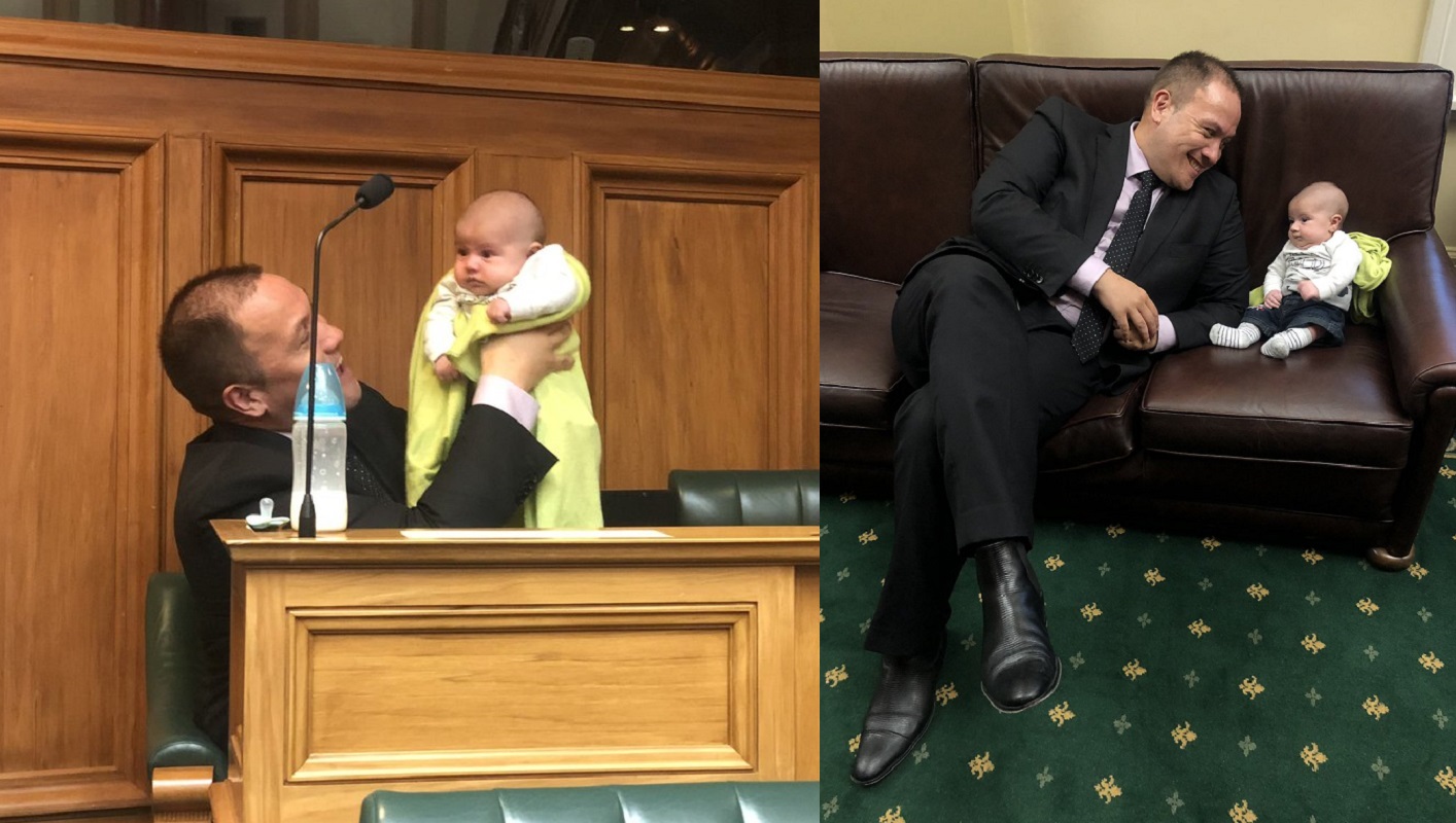 A gay politician brought his baby to Parliament and the photos have understandably gone viral