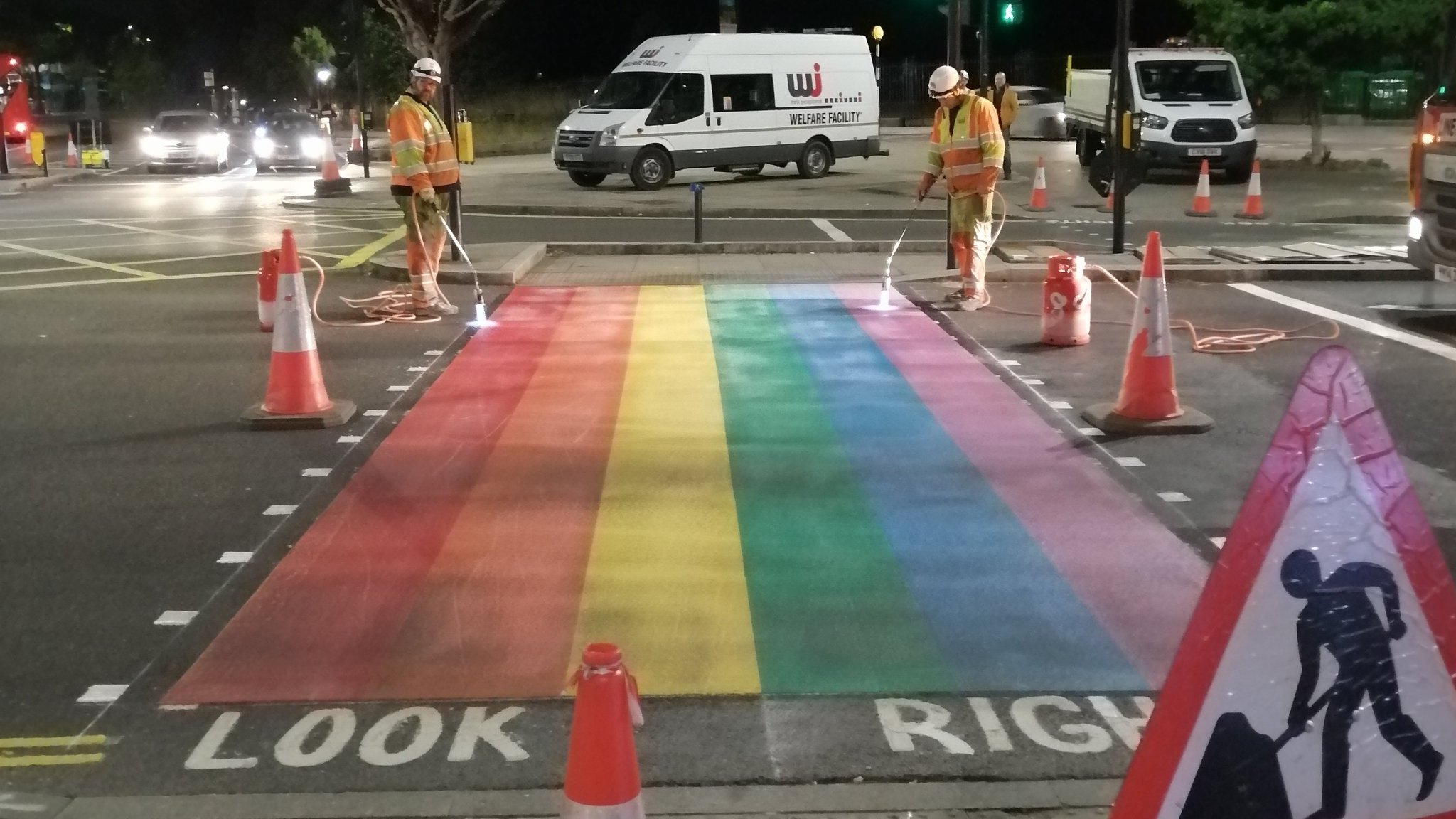 UK's first-ever permanent rainbow crossing unveiled in London