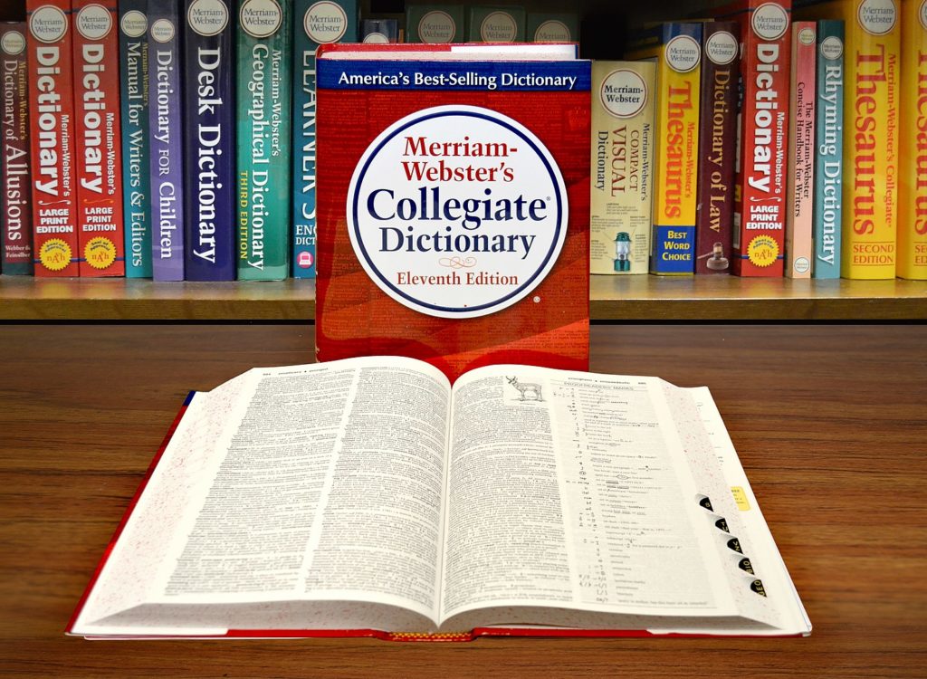 Merriam-Webster Collegiate Dictionary, Eleventh Edition.