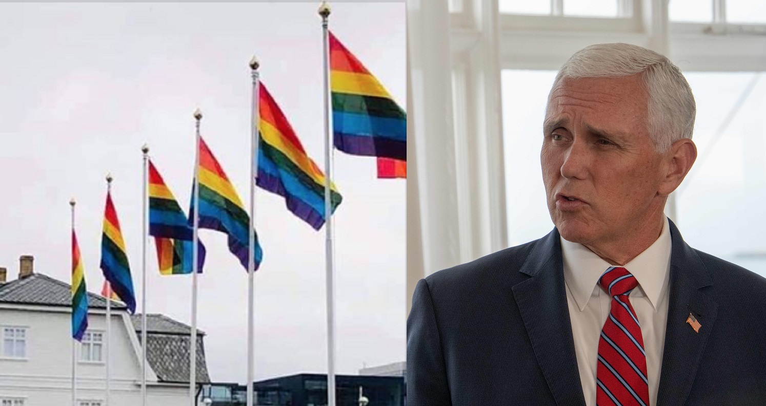 Iceland is rolling out the rainbow carpet for Mike Pence - literally