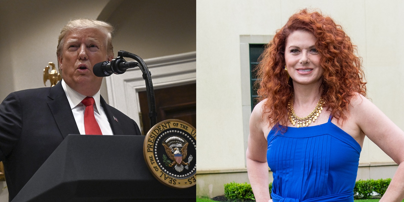Donald Trump is tweeting about Debra Messing again - because he clearly has nothing better to do