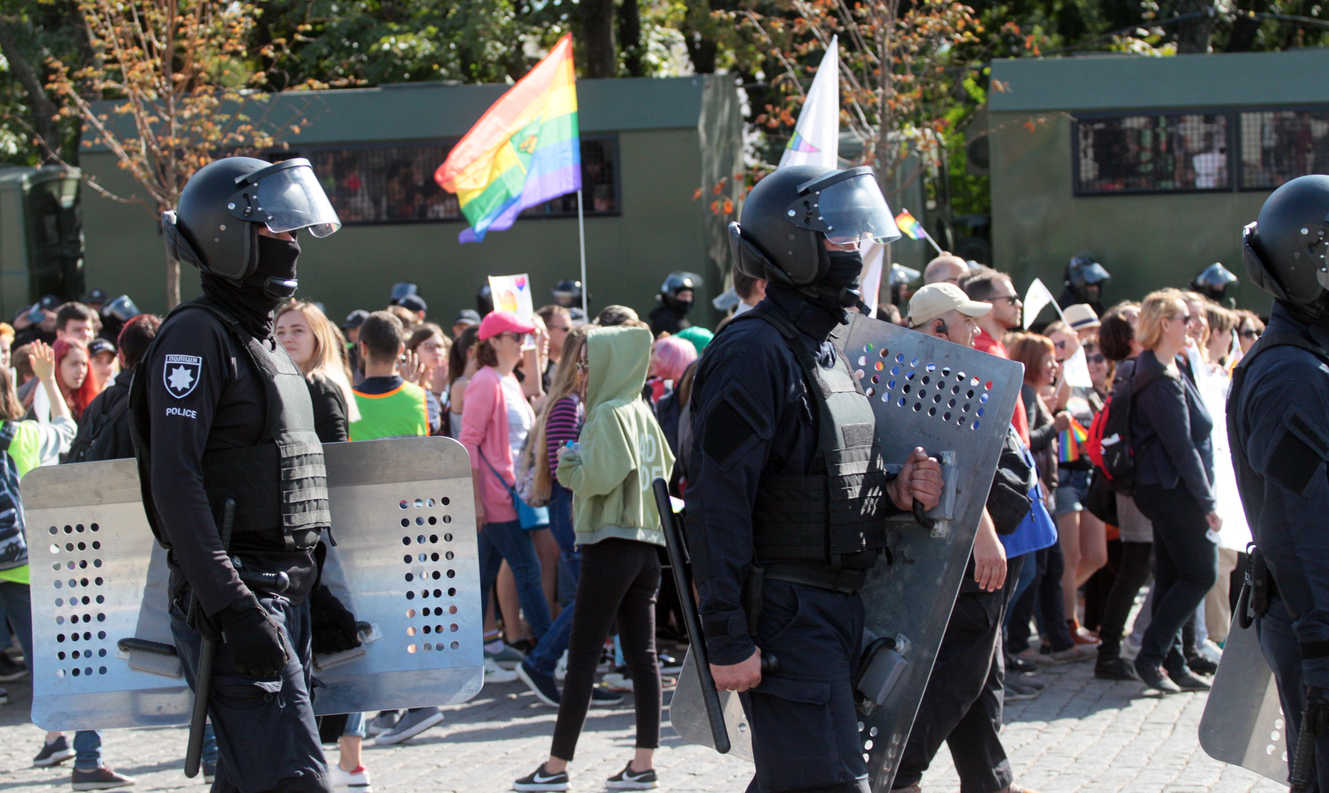 Far-right activists attack first-ever Pride in Ukraine's second largest city