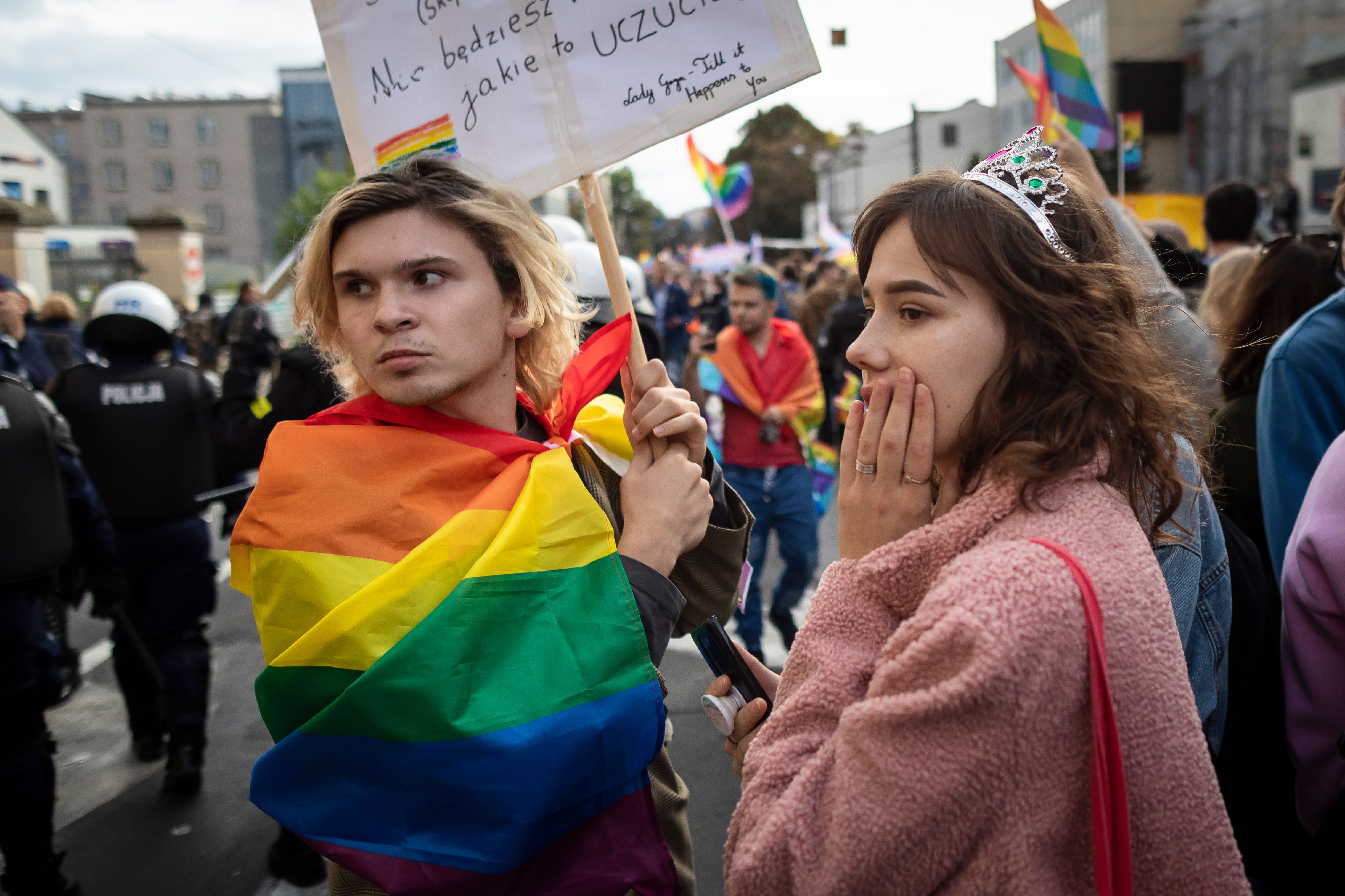 Poland's homophobic and ultra-nationalist ruling party cling to power, early vote shows