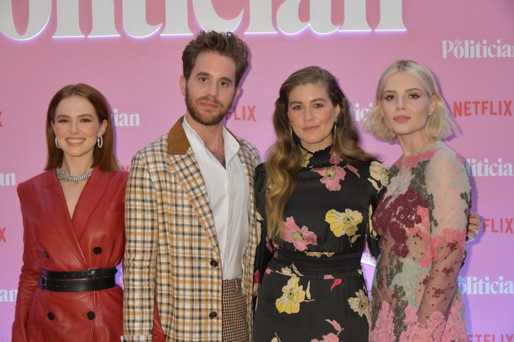 Zoey Deutch, Ben Platt, Laura Dreyfuss and Lucy Boynton attend a Netflix special screening of 