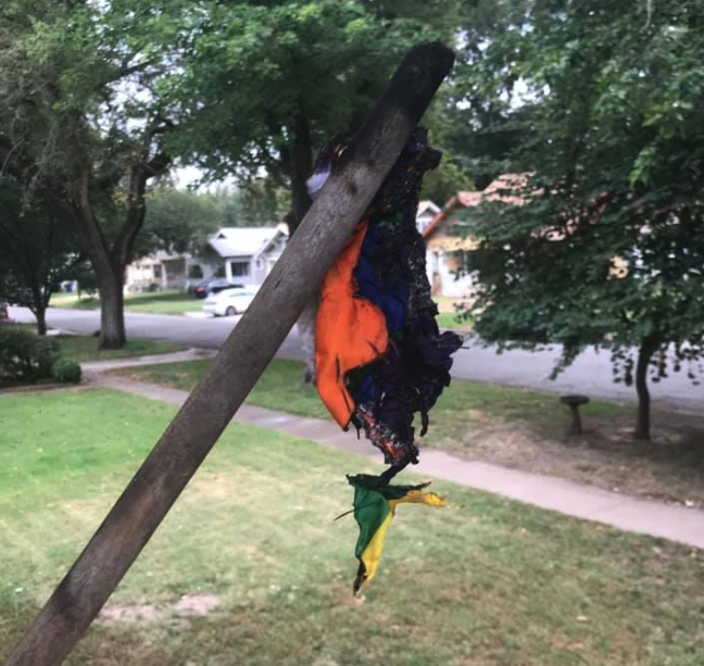 Family's rainbow flag burned down days before Pride
