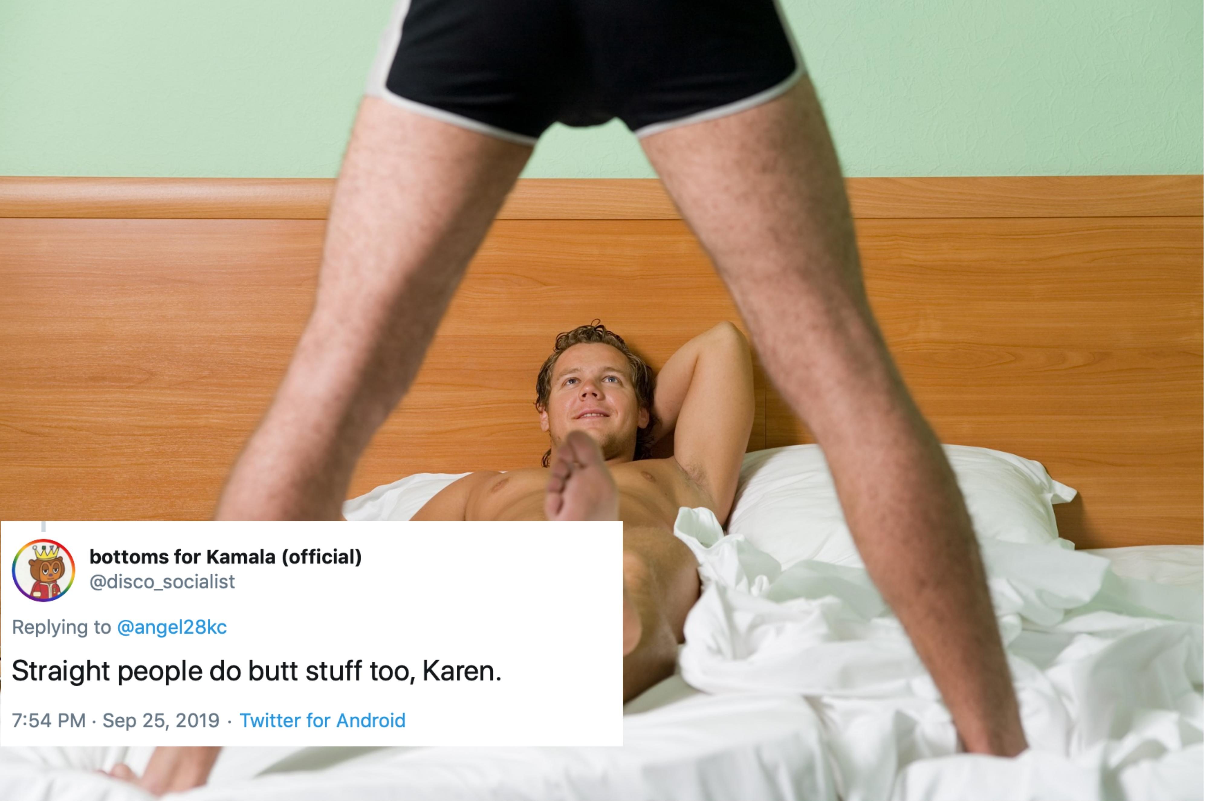 Bigot claims homosexuality can't be loving because anal sex is painful, gets quickly shut down with logic and reason