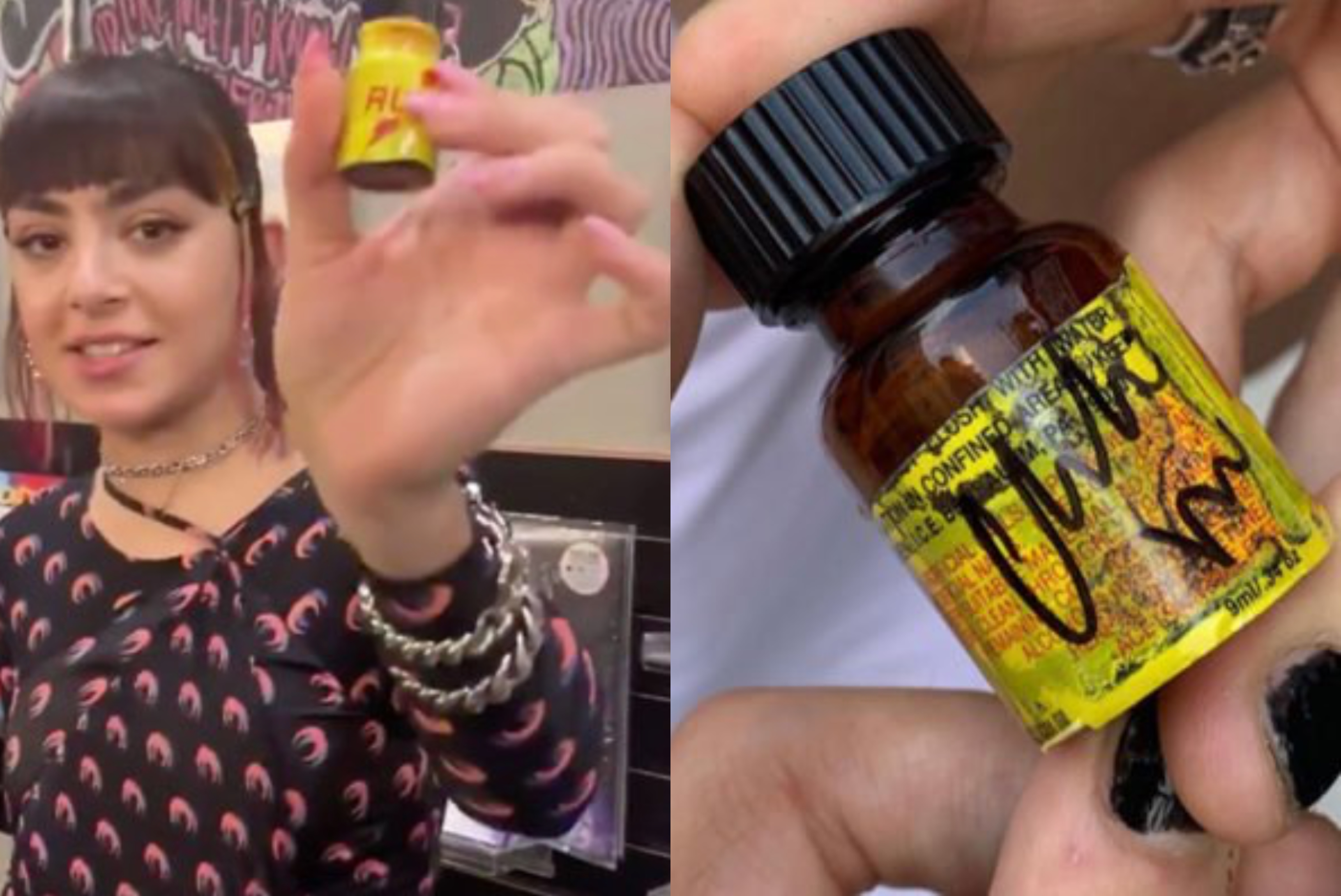 Charli XCX holds up bottle of poppers and yells 'gay rights' in viral video