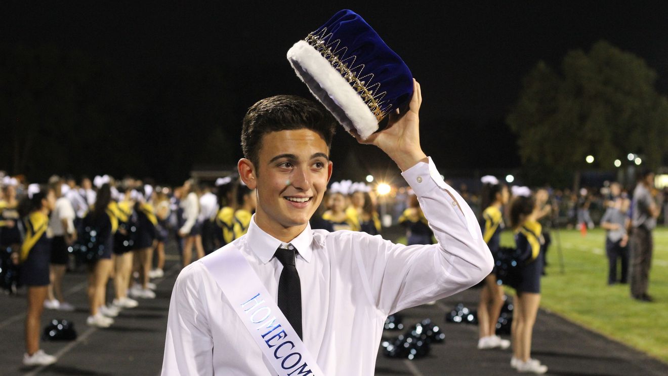The emotional moment a gay hockey player was voted homecoming king