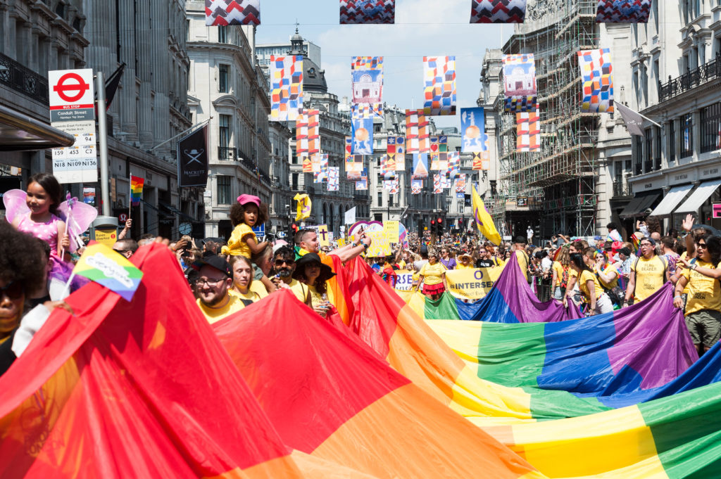 Hundreds of queer people, possessed by ghosts, emitting their dark energies. (Wiktor Szymanowicz / Barcroft Media via Getty Images)