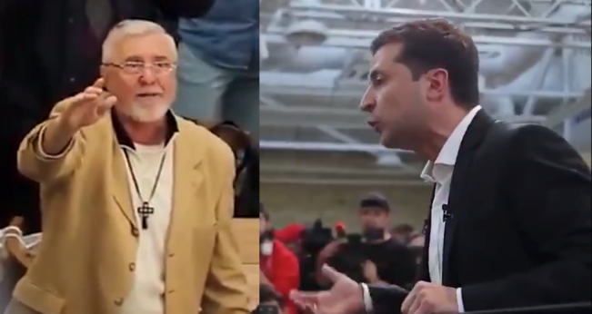 Ukraine president Volodymyr Zelensky shuts down homophobic heckler during press conference