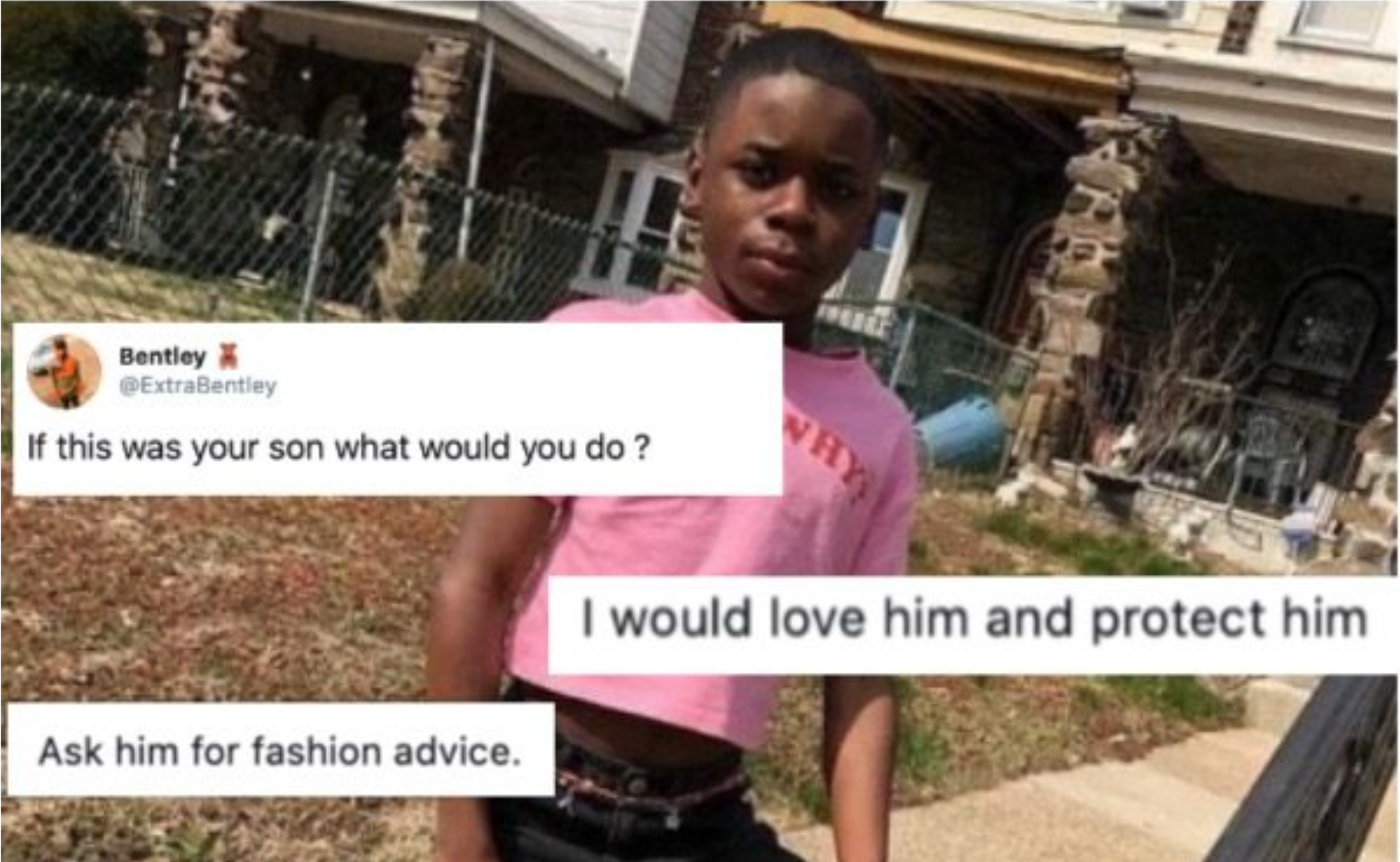 A Twitter troll tried to femme-shame a young boy and it backfired in a way that'll warm your heart