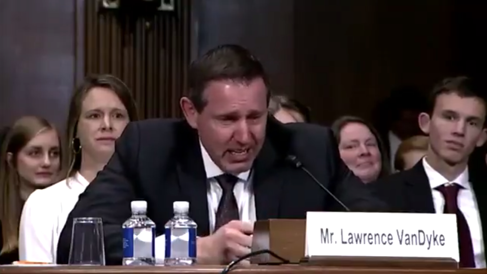 Trump's anti-gay judicial nominee breaks down crying while denying he's a homophobe
