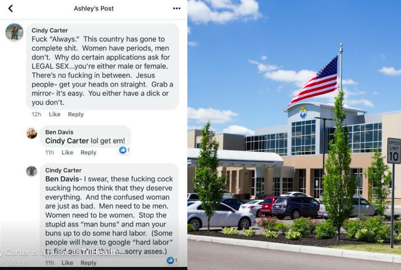 Nurse suspended for calling gay and trans people 'f**king c**k sucking homos' in vile rant