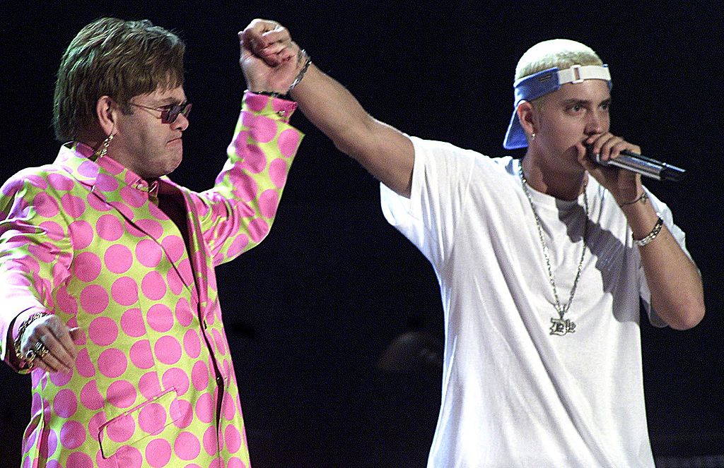 Eminem bought Elton John and David Furnish matching c**k rings