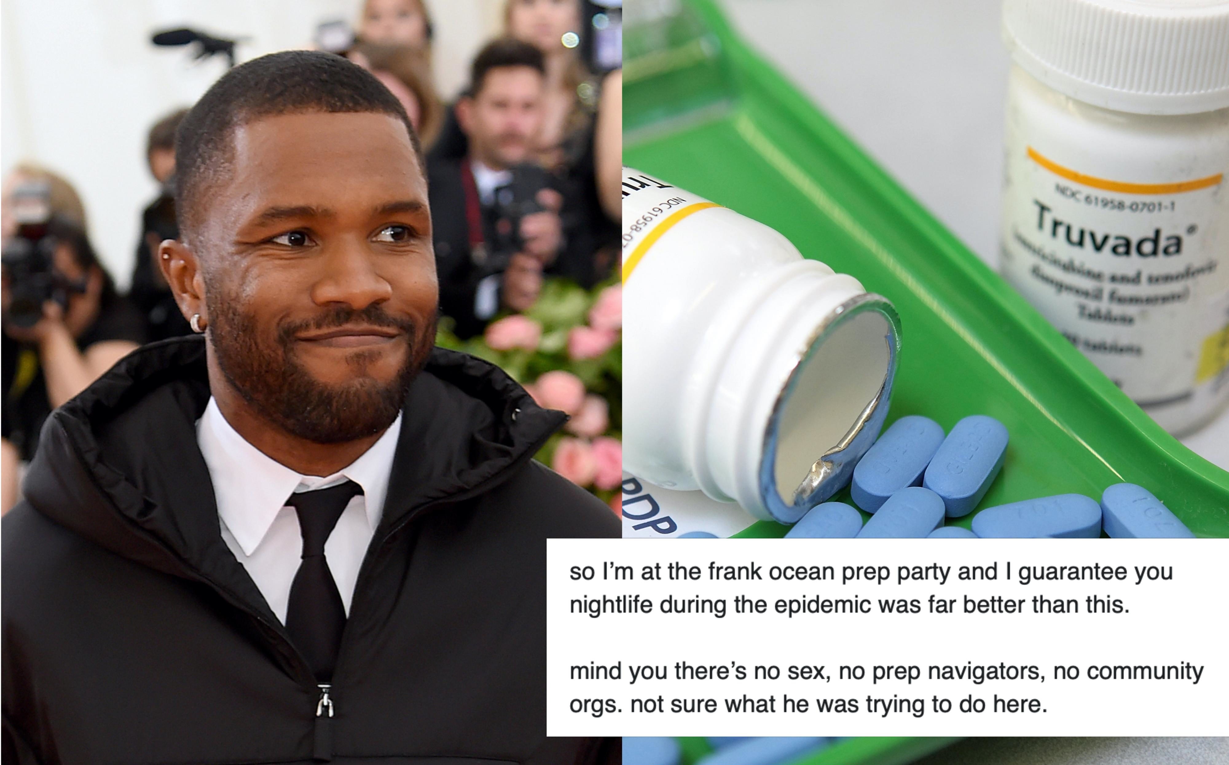 Frank Ocean reacts to growing backlash that his PrEP-inspired club night was all just a 'PR stunt'