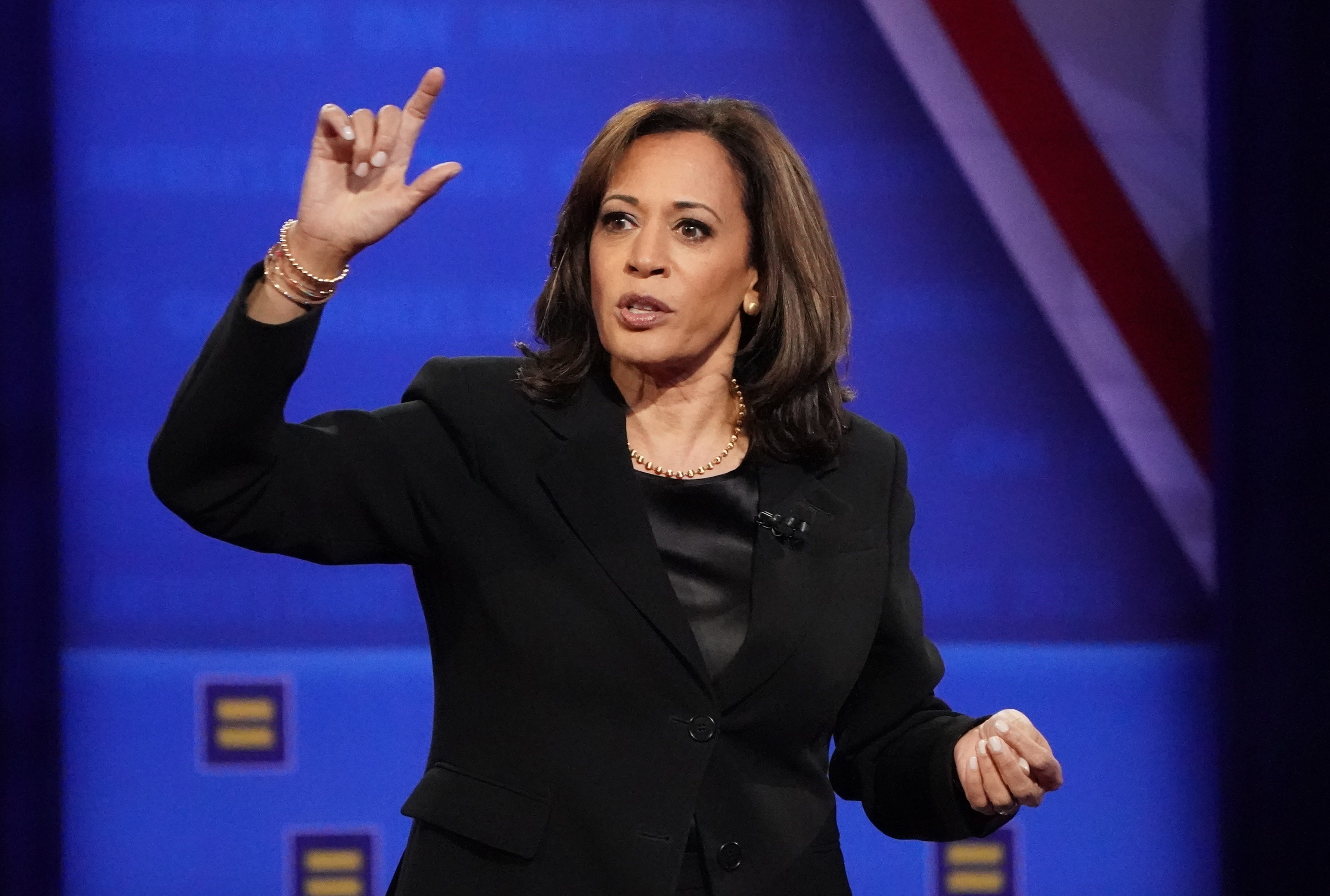 Kamala Harris just flipped the 'bathroom predator' myth on its head - and it's perfect