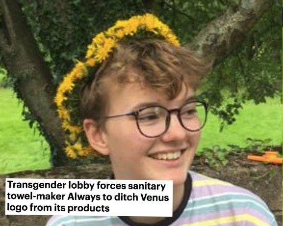 The Daily Mail finally reveals who it thinks is the 'powerful trans lobby'. It's one man in a flower crown