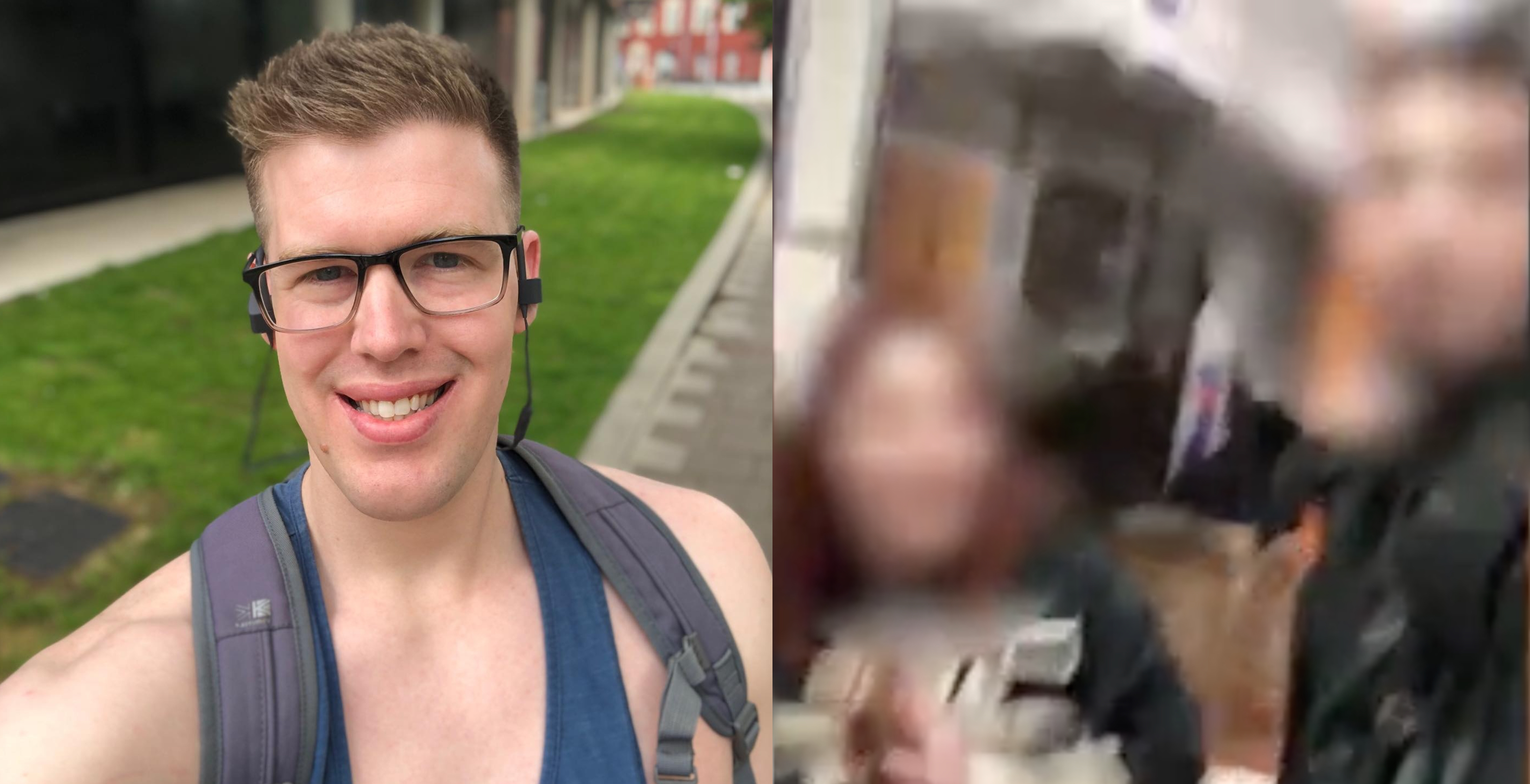 This is the moment a brave gay man confronted a 'homophobic' couple who spat on him