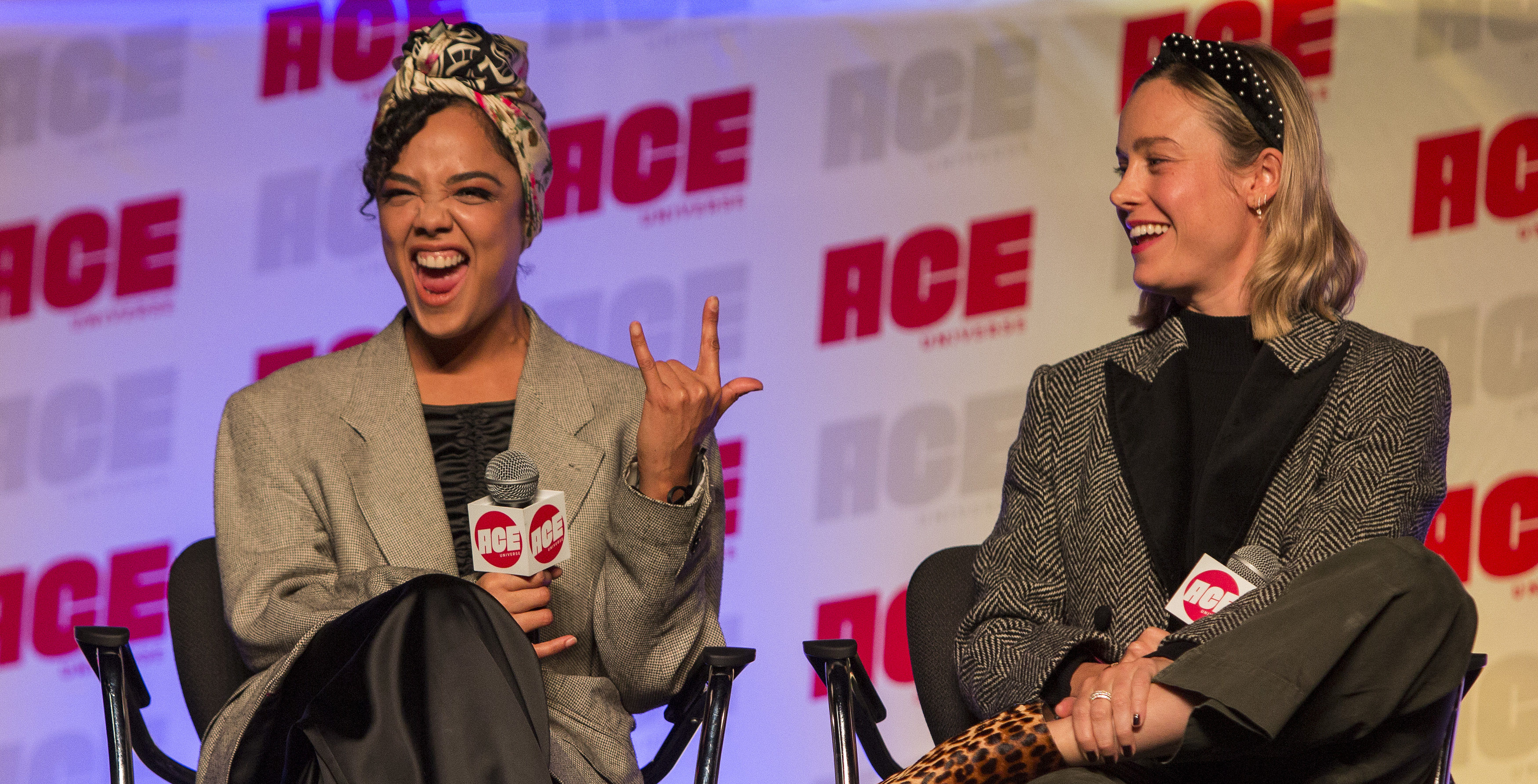 Brie Larson asked Tessa Thompson a seemingly innocent question about 'topping lesbians' and broke Twitter