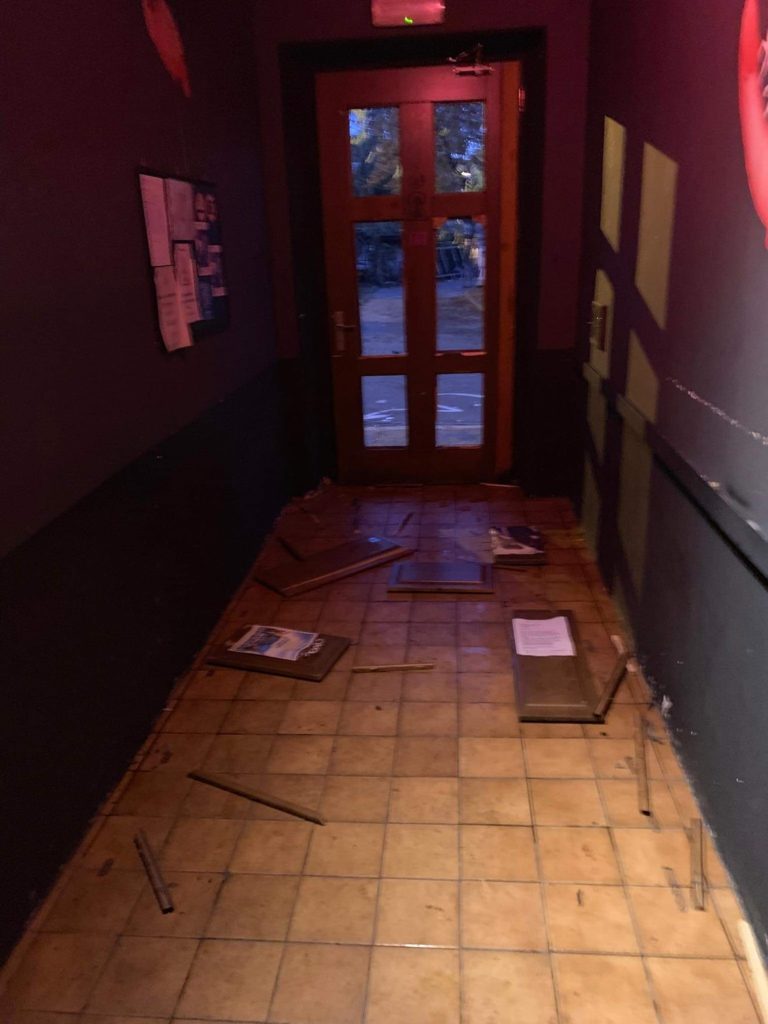 The remaining people inside the gay club  barricaded themselves inside 