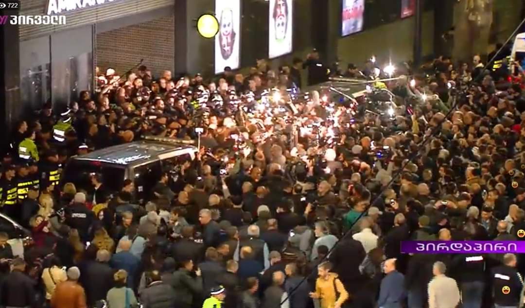 Georgian far-right groups attempt to storm cinema at gay romance movie premiere