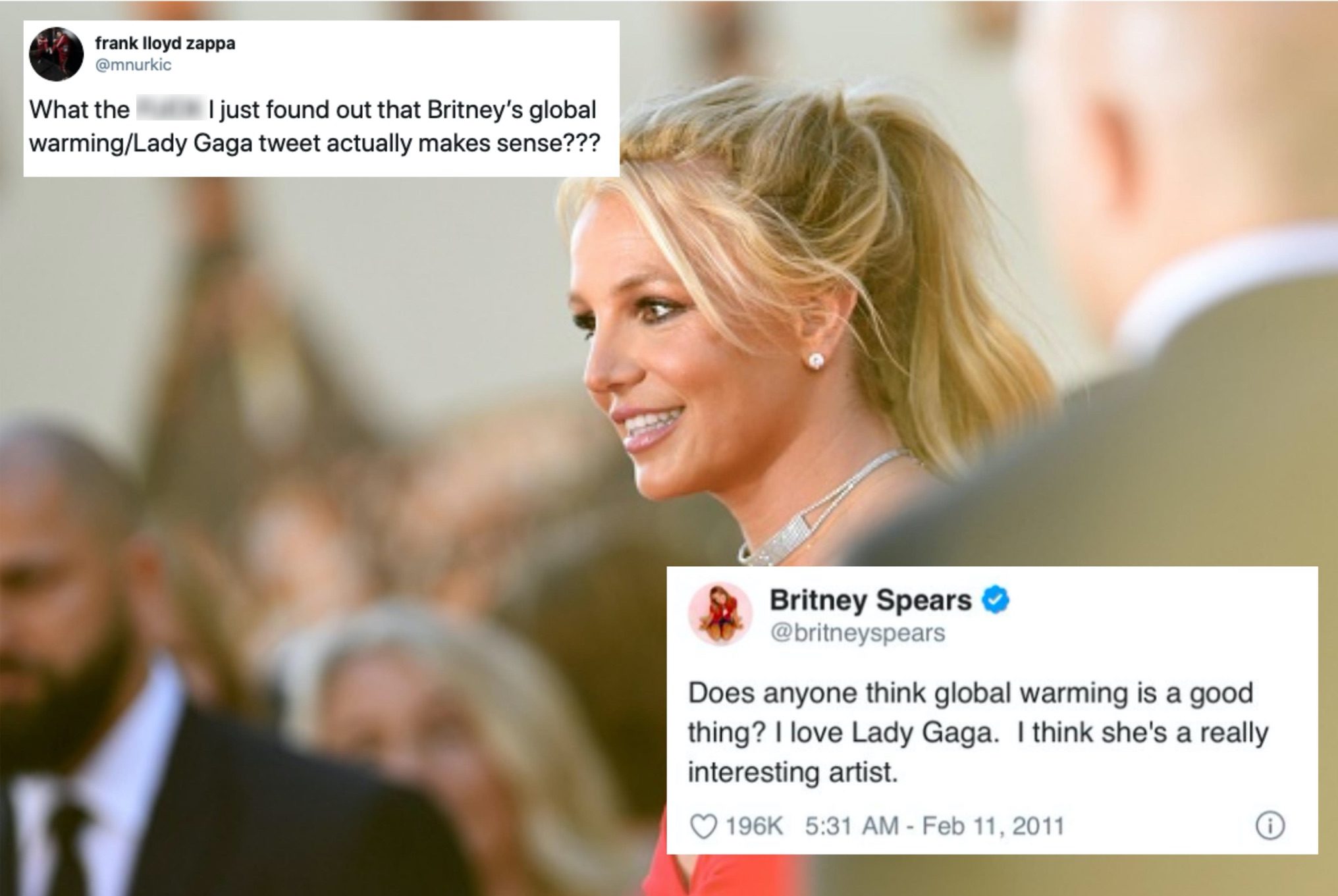 Mystery of Britney Spears' iconic global warming Lady Gaga tweet finally solved, 10 years on