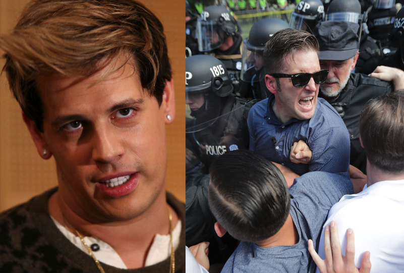 Milo Yiannopoulos, who says he's struggling to put food on the table, leaks racist audio of fellow alt-right activist