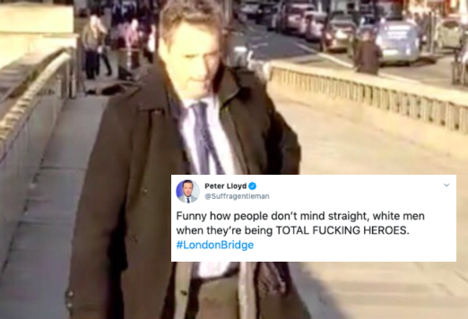An author tried to use the London Bridge attack to celebrate white, straight men - and it epically backfired