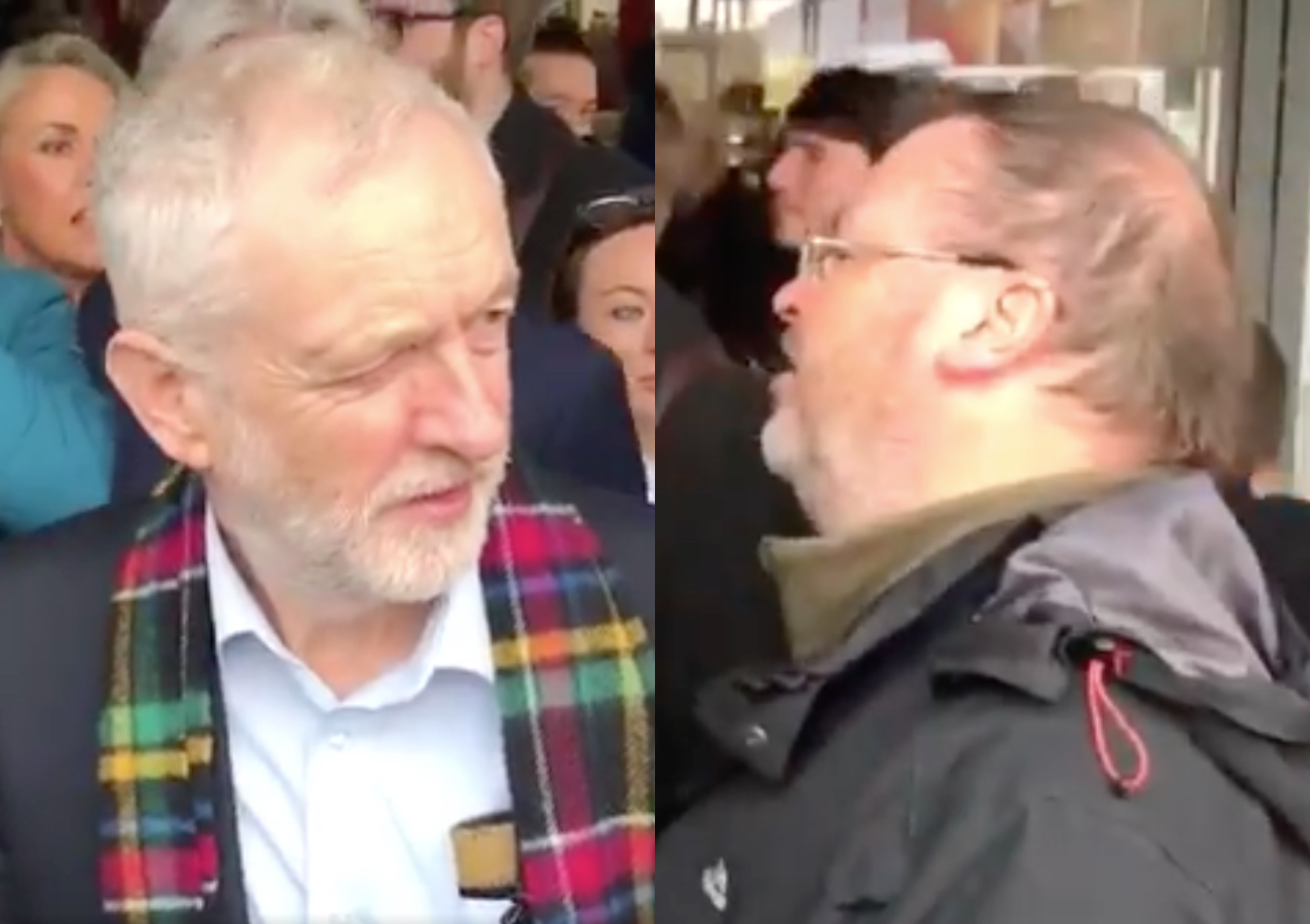 Minister who heckled Jeremy Corbyn has been suspended by the church after saying being gay is 'abhorrent' and a 'perversion'