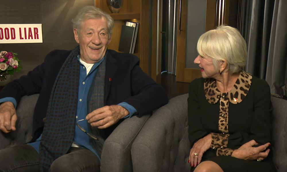 Here's a wholesome video of Sir Ian McKellen and Dame Helen Mirren talking about Grindr and hook-ups
