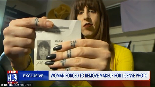 Trans woman speaks out about 'public humiliation' of being forced to remove make-up with hand sanitiser for ID photo